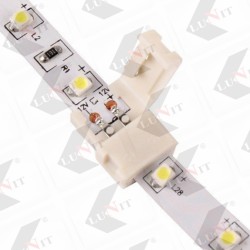 LED spojka priama 08/08 s kablom pre LED pas 8 mm, 15 cm